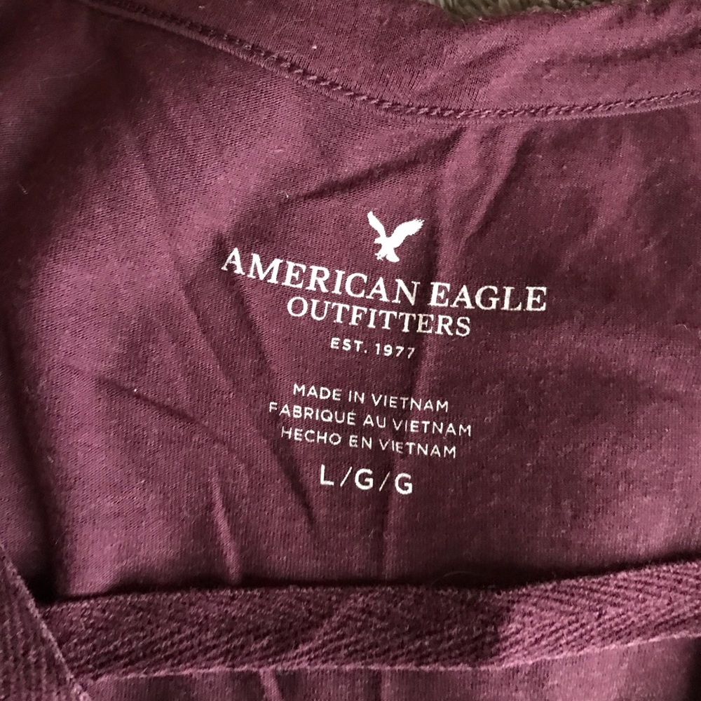 Burgundy American Eagle Tank